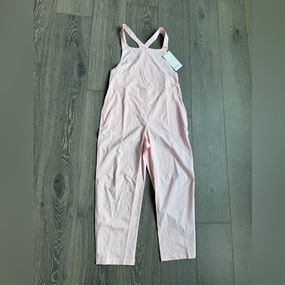 Lululemon Wovenair Overalls In Strawberry Milk Size 10